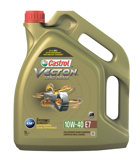 Моторное масло Castrol VECTON LONG DRAIN 10W-40 E7, 5л (CASTROL: 15B358)